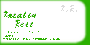 katalin reit business card